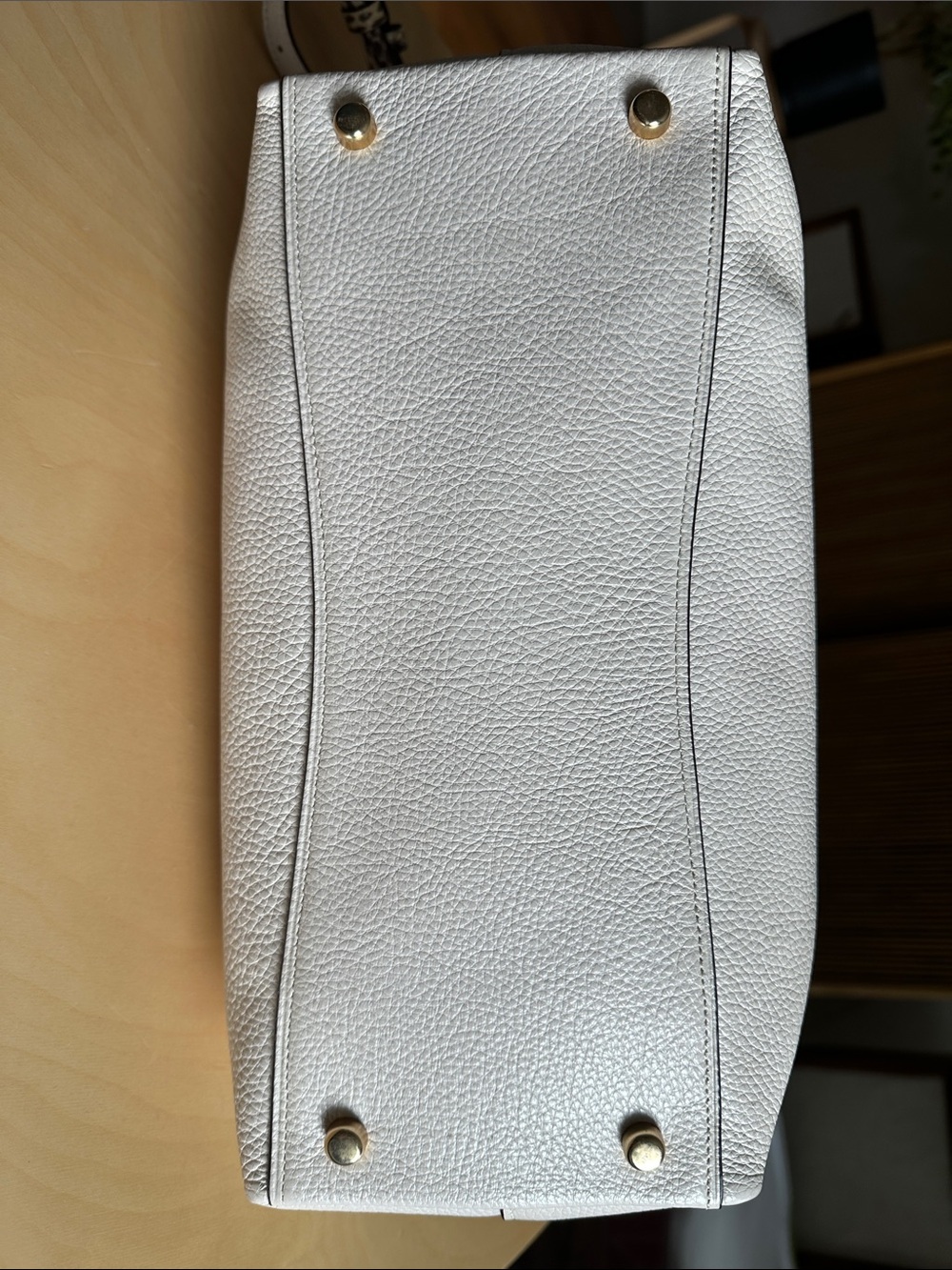 COACH Emma Satchel White & Tan - Picture 5 of 7